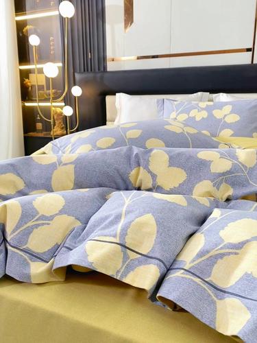 AUSSINO澳西奴| 纯棉100全棉磨毛加厚冬季新款四件套双人加大